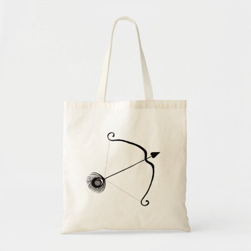 Peacock Arrow and Bow Archery Lover gift Boho Tote Bag