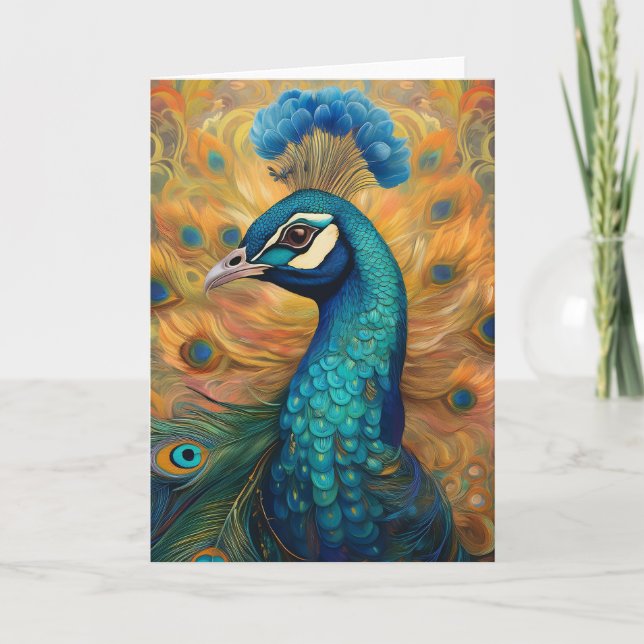 Peacock Art Card (Front)