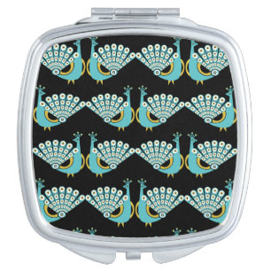 Peacock Art Home Accessories Compact Mirror