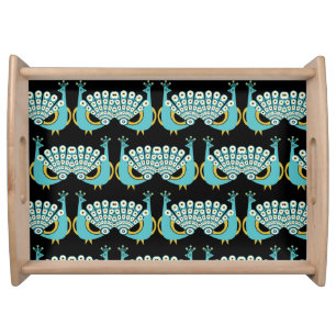 Peacock Art Home Accessories Serving Tray