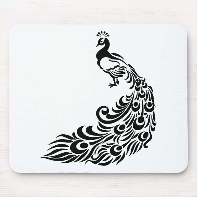 Peacock Art Mouse Pad (Front)