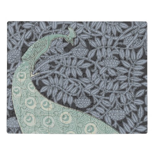 Peacock Art Nouveau Bird Classic Jigsaw Puzzle