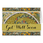 Peacock Art Nouveau Style round intricate design (Front Horizontal)