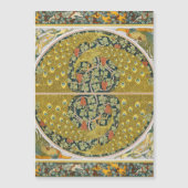 Peacock Art Nouveau Style round intricate design (Front)