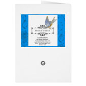 Peacock Art Painting Cards (Back)