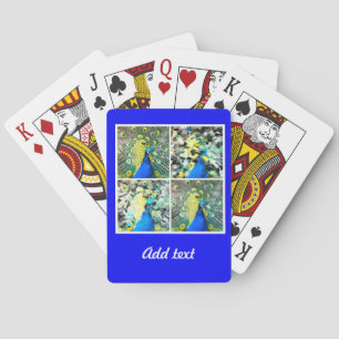 Peacock Art Poker Cards