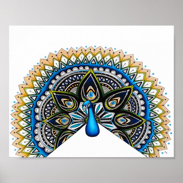 Peacock Art Poster (Front)
