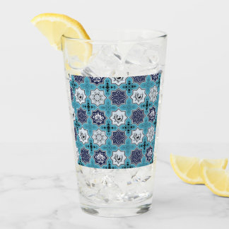 Peacock Azul Anatolian Tile Pattern Glass