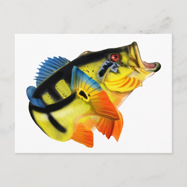 Peacock Bass 3 Postcard (Front)