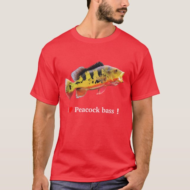 Peacock bass , Eye-spot cichlid T-Shirt (Front)