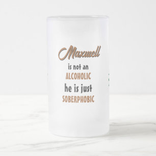 Peacock Beer Frosted Mug