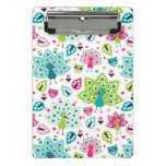 peacock bird and owl mini clipboard