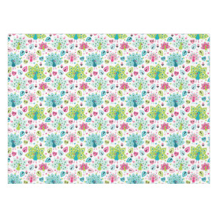 peacock bird and owl tablecloth