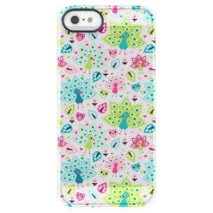 peacock bird and owl permafrost iPhone SE/5/5s case