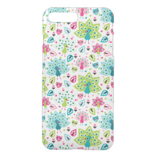 peacock bird and owl iPhone 8 plus/7 plus case