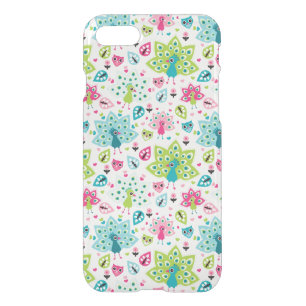 peacock bird and owl iPhone SE/8/7 case