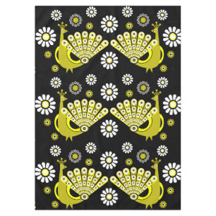 Peacock Bird Graphic Art Tablecloth