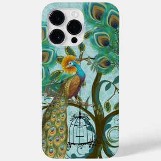 Peacock Birdcage  Damask Case-Mate iPhone 14 Pro Max Case