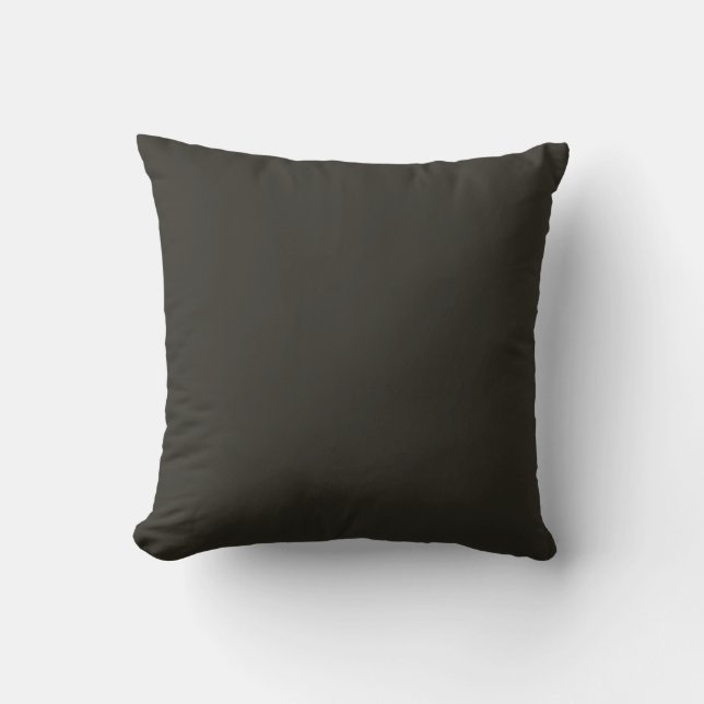 Peacock Black Pillow (Front)