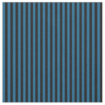 peacock blue and black stripes fabric