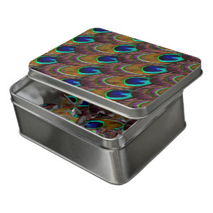 Peacock blue and purple feathers jigsaw puzzle