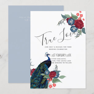 Peacock Blue Burgundy Winter Fall Wedding Budget