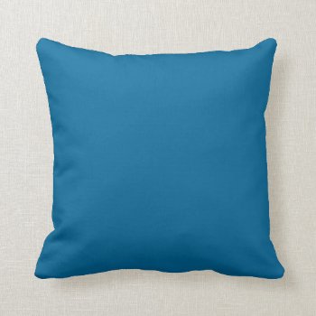 Peacock Blue (color Trend For Fall 2013) Throw Pillow by TO_photogirl at Zazzle