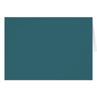 Peacock Blue Dark Teal Deep Aqua Green-Blue Blank Cards