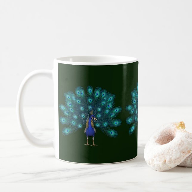 Peacock Blue Mug (With Donut)