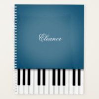Peacock Blue Piano Music Keyboard Customized