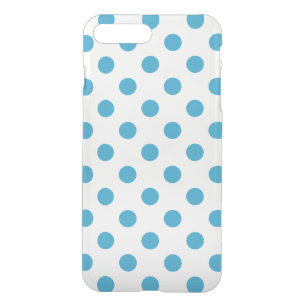 Peacock Blue Polka Dots Circles iPhone 8 Plus/7 Plus Case