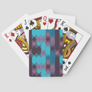 peacock blue, purple, topaz blue and thunder poker cards