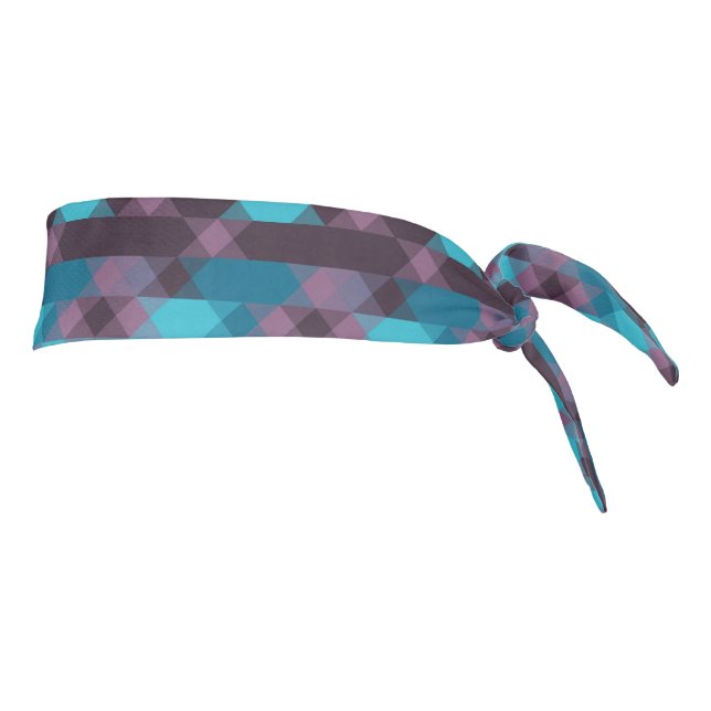 peacock blue, purple, topaz blue and thunder tie headband (Rotate 90)