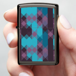 peacock blue, purple, topaz blue and thunder zippo lighter