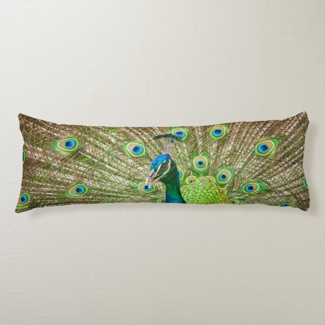 Peacock Body Pillow (Front)