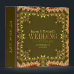 Peacock Bohemian Lace Wedding Album Binder<br><div class="desc">Monogram Wedding Album for photos,  wedding planning or even scrapbook in beautiful Bohemian inspired digital lace with peacock feather design - All text,  font style and colours are fully customizable - personalize it to make it a truly one of a kind creation..</div>