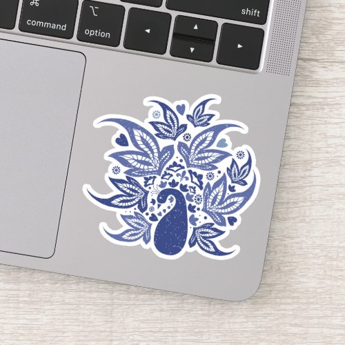 Peacock Boho Style Sticker