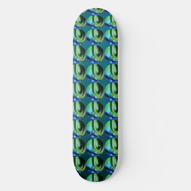 Peacock Bubble Skateboard Deck (Front)