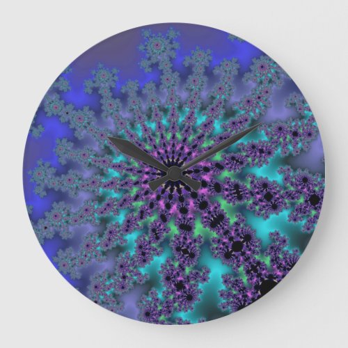 Peacock Burst Large Clock