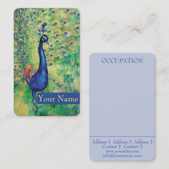 Peacock - Business Card (Front/Back)