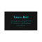 Peacock Business Card hair salon nail spa