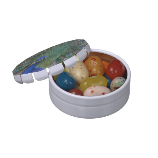 Peacock Candy Tin (Opened)