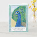Peacock Cartoon Funny Birthday Greeting Card | Zazzle