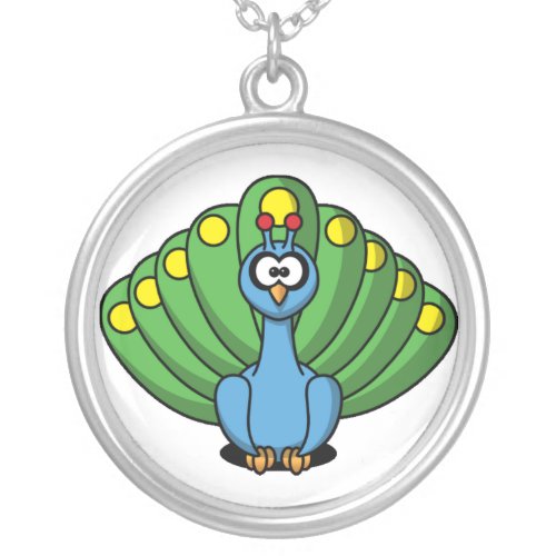 Peacock Cartoon Necklace