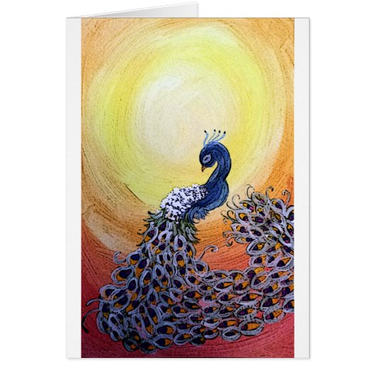peacock cartoon style cards (Front)