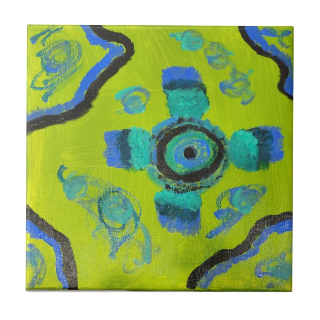 Peacock Ceramic Tile (Front)