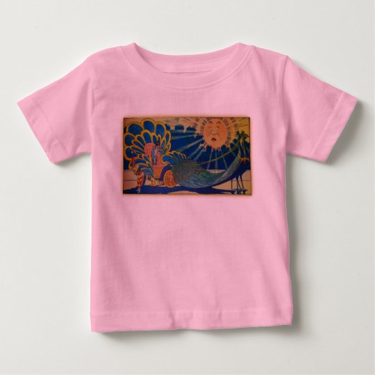 Peacock Chariot Baby T-Shirt