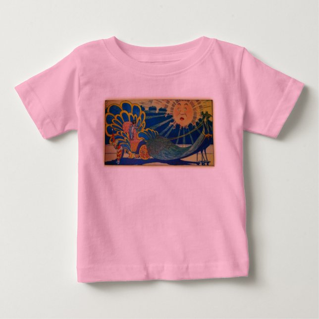 Peacock Chariot Baby T-Shirt (Front)