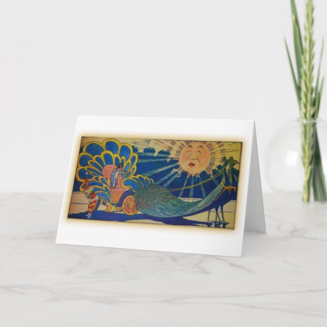 Peacock Chariot Card (Front)