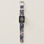 Peacock Cherry Tree, Watercolor Pattern. Apple Watch Band